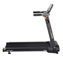 Sunny Health & Fitness Slim Folding Treadmill with 12-Level Auto Incline Black