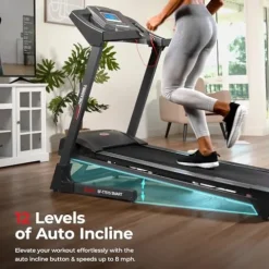 Sunny Health & Fitness Smart Treadmill Black
