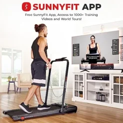 Sunny Health & Fitness Treadpad® Pacer Dual Mode Treadmill Black
