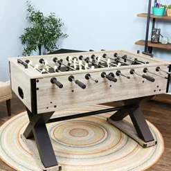 Sunnydaze Delano 54.5-Inch Foosball Table Gray