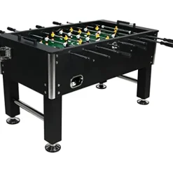 Sunnydaze 55-Inch Foosball Table Chrome Plated Steel Rods – Black