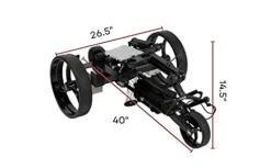 Super E Caddy The Pro Wireless Remote Control Electric Golf Cart Black