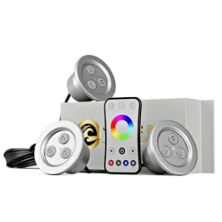 SUPERIOR POND Fountain Color Changing Light Kit 3X RGB 9-Watt Fixtures