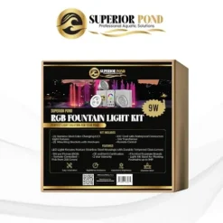 SUPERIOR POND Fountain Color Changing Light Kit 3X RGB 9-Watt Fixtures