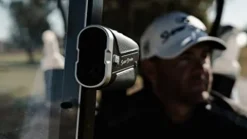 SuperStroke Golf TXr-1000 Slope Laser Rangefinder Rechargeable 1000+ Yard Range 7X Magnification Magnetic Cart Mount Black/Gray