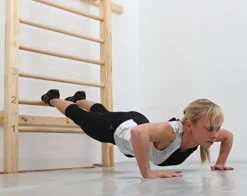 Suples® Wall Stall Bars Pull Up Push Up Strength Training Core Bar Workout MMA Wrestling UFC Judo Training Bars Black Orange