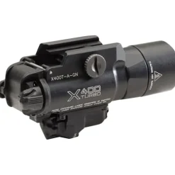 SureFire X400T High-Candela LED WeaponLight with Green Laser Black