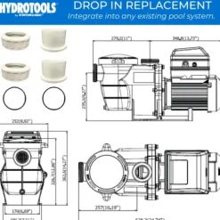 Swimline Hydrotools Variable Speed Pool Pump Beige