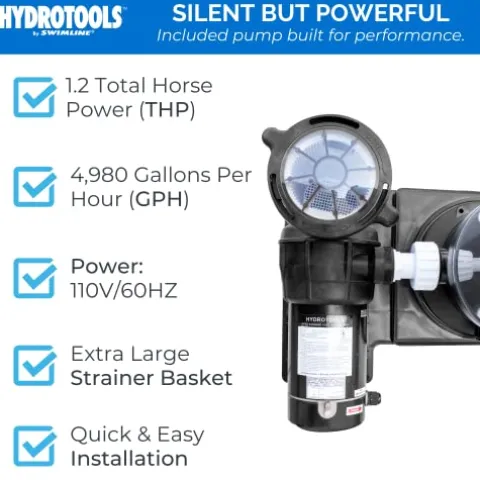Swimline Sure-Flo Cartridge Filter System 1.2 THP Pump Multi