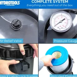 Swimline Sure-Flo Cartridge Filter System 1.2 THP Pump Multi