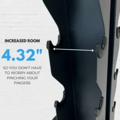 Synergy Custom Fitness 8-Tier Vertical Dumbbell Storage Rack – DBRK8 (Grey)