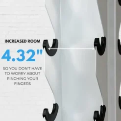 Synergy Custom Fitness 8-Tier Vertical Dumbbell Storage Rack – DBRK8 (Textured Black, Grey, White, Synergy Blue, Red, Orange, Yellow, Blue, Military Green, Military Tan)