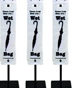 Tatco 57010 Wet Umbrella Bag Clear, 7w x 31h, 1000/Box, Pack of 4