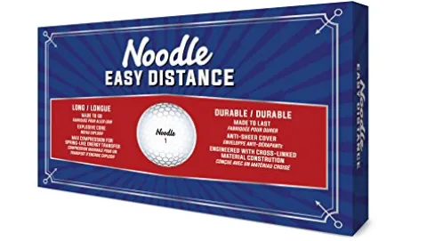 TaylorMade 2018 Noodle Easy Distance Golf Ball White Pack of 15