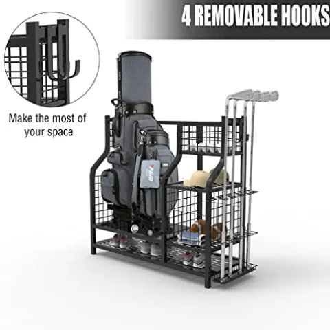 TBEONE Golf Storage Garage Organizer Rack