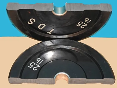 TDS Premium Quality Virgin Rubber Bumper Plate Set for CrossFit Training