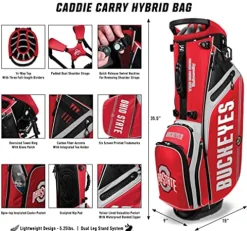 Team Effort Virginia Tech Hokies Caddie Carry Hybrid Golf Bag – Virginia Tech Hokies