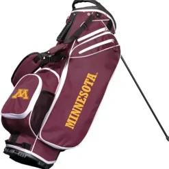 Team Golf NCAA Minnesota Birdie Stand Golf Bag Lightweight 14-Way Club Divider Spring Action Stand Insulated Cooler Pocket Velcro Glove and Umbrella Holder Padded Handles Multi Team Color