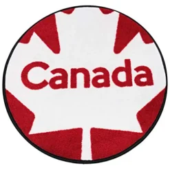 Team Tables Canada Hockey Table Black Table Top with Canada Puck Mat