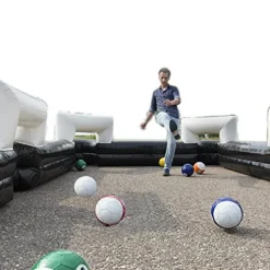 TECHTONGDA Inflatable Soccer Pool Backyard Game 16.4×9.8ft Football Field Table