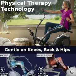 Teeter FreeStep Recumbent Cross Trainer and Elliptical (LT3) Black