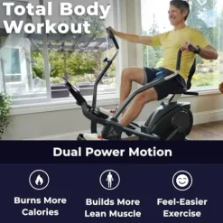 Teeter FreeStep Recumbent Cross Trainer and Elliptical (LT3) Black