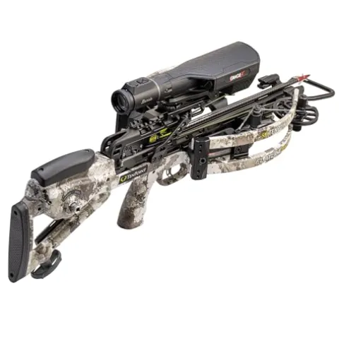 TenPoint Flatline 460 Oracle X Crossbow Black – 460 FPS, Burris Rangefinding Scope, ACUslide System
