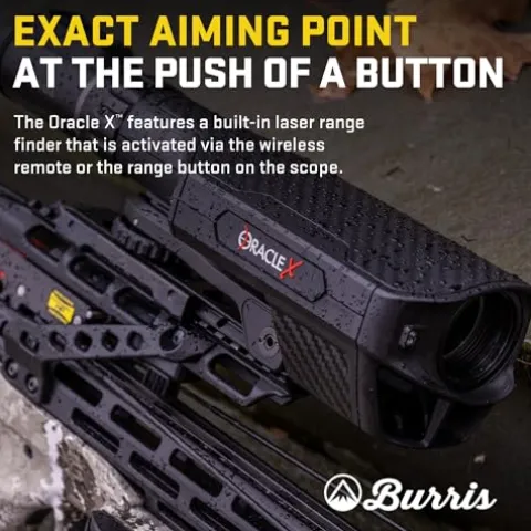 TenPoint Flatline 460 Oracle X Crossbow Black – 460 FPS, Burris Rangefinding Scope, ACUslide System