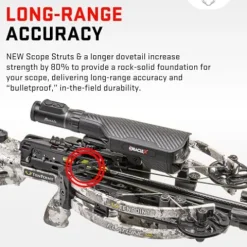 TenPoint Flatline 460 Oracle X Crossbow Black – 460 FPS, Burris Rangefinding Scope, ACUslide System