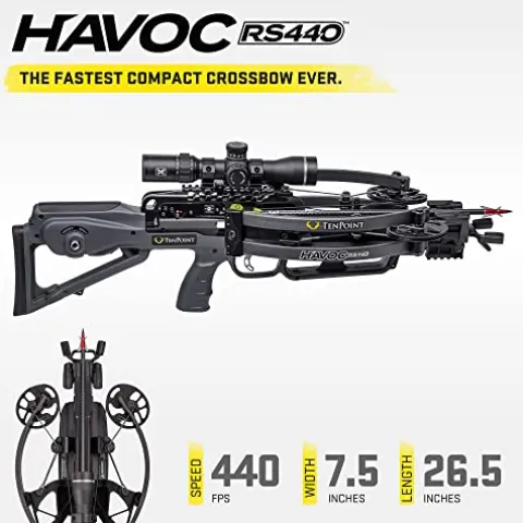 TenPoint Havoc RS440 Crossbow Package ACUslide Graphite