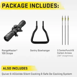 TenPoint Siege 425 Crossbow Vektra with RangeMaster 100 Scope and ACUslide System