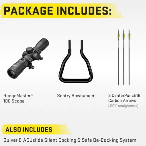 TenPoint Siege 425 Crossbow Vektra with RangeMaster 100 Scope and ACUslide System