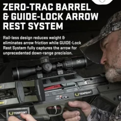 TenPoint TX 440 Vektra Compact Forward Draw Crossbow with ACUslide MAXX, EVO-X Elite Scope & Three CenterPunch HPX Carbon Arrows Vektra