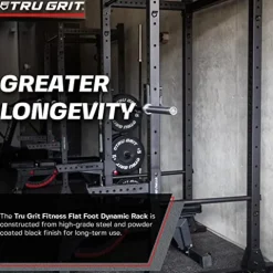 TG TRU GRIT Fitness Flat Foot Dynamic Rack Black