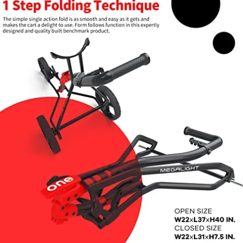 TGU-GOLF Push Carts Red