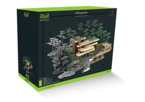 The Atom Brick Fallingwater Building Set
