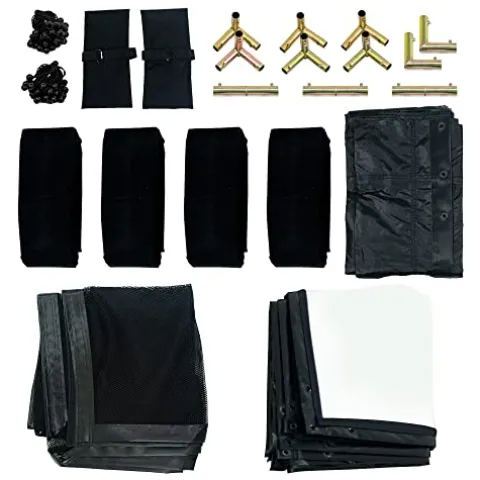 The Indoor Golf Shop DIY Golf Simulator Enclosure 9×12 – Black