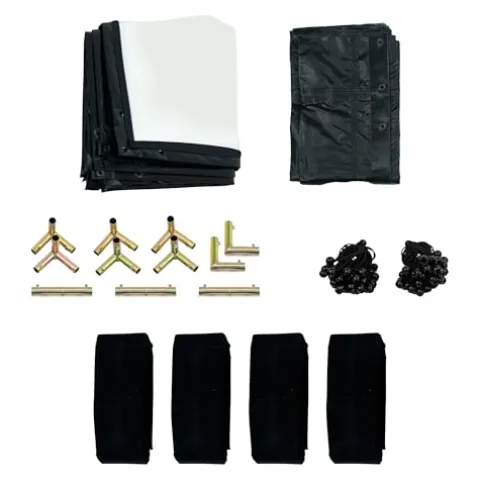 The Indoor Golf Shop DIY Golf Simulator Enclosure Black