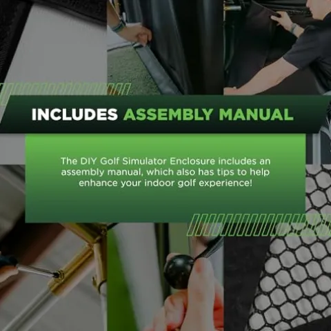 The Indoor Golf Shop DIY Golf Simulator Enclosure Black