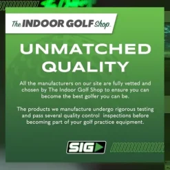 The Indoor Golf Shop SIG8 Simulator Flooring Golf Mat & Putting Green