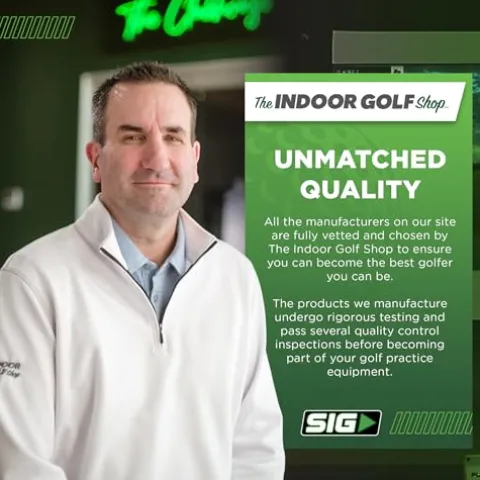 The Indoor Golf Shop SIGPRO Softy Golf Mat – 4′ x 7′ – Made in USA