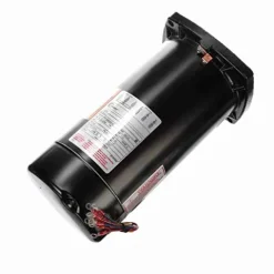 The Pool Supply Shop 1.5 Horsepower Square Flange Threaded Shaft 3 Phase Horizontal Pool Pump Motor Black