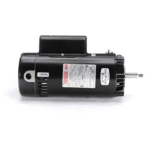 The Pool Supply Shop 2.5 Horsepower C Face Threaded Shaft Horizontal Pool Pump Motor 1.1 SF Black