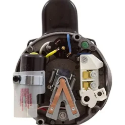 The Pool Supply Shop 2.5 HP Square Flange Threaded Shaft Horizontal Pool Pump Motor Black