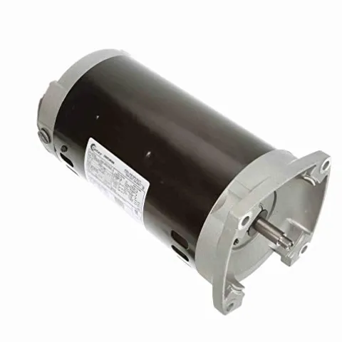 The Pool Supply Shop 3 HP Square Flange 3-Phase Full-Rated Pool Pump Motor Black