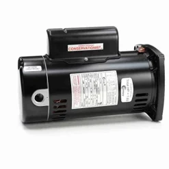 The Pool Supply Shop 1HP Square Flange Pool Pump Motor Black