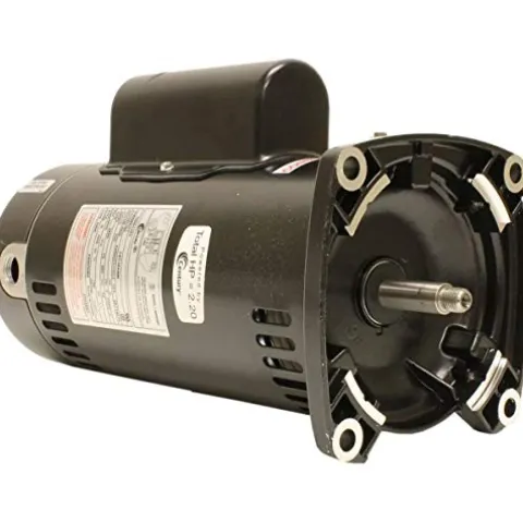 The Pool Supply Shop 2HP Square Flange Pool Pump Motor Black