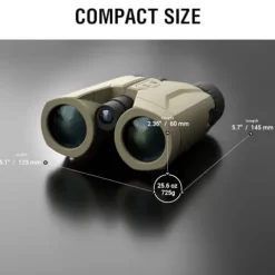 theOpticGuru ATN 10×42 Laser Ballistics Binocular with Rangefinder, Bluetooth, and Mobile App Sand