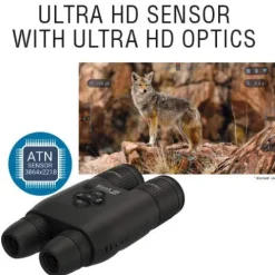 theOpticGuru ATN BinoX 4K 4-16X Smart Binoculars with Laser Range Finder Black