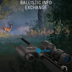 theOpticGuru ATN BinoX 4K 4-16X Smart Binoculars with Laser Range Finder Black